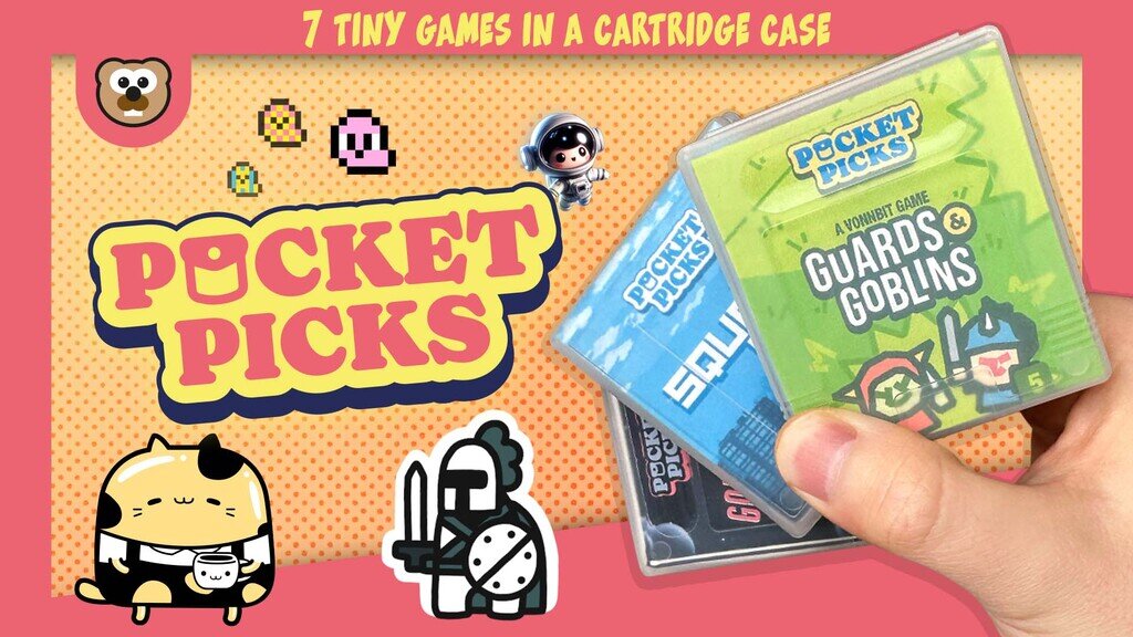 Pocket Picks - 2 Mini-Boardgames - Dungeon Dudes & Square City