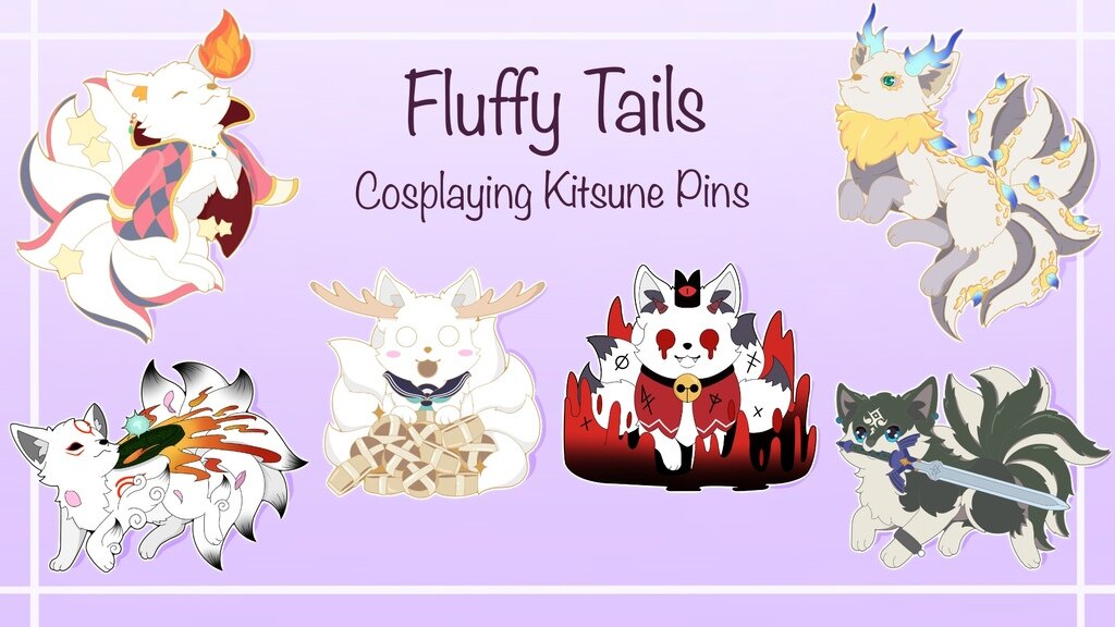 Fluffy Tails- Cosplaying Kitsune Pins