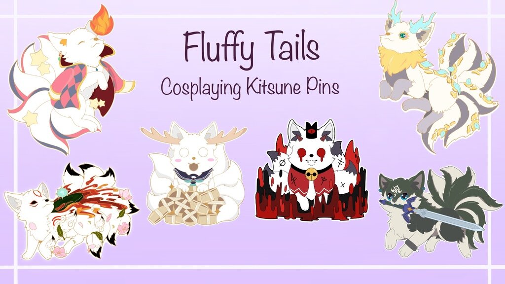 Fluffy Tails- Cosplaying Kitsune Pins