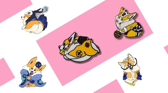 Corgi Enamel Pin Part 2