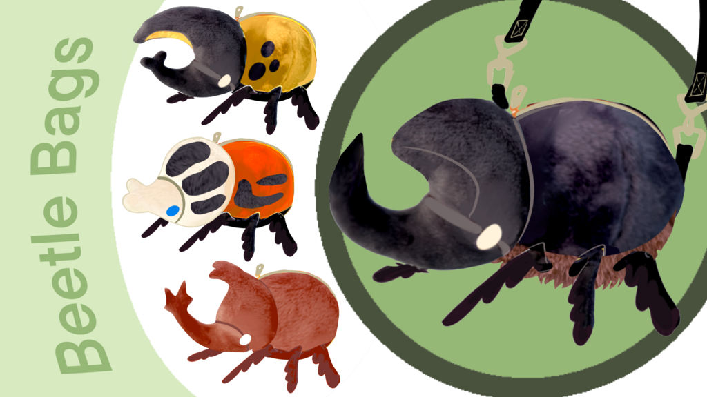 Beetle Bags: plush and apparel