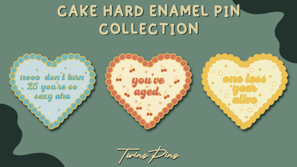 Cake Hard Enamel Pin Collection