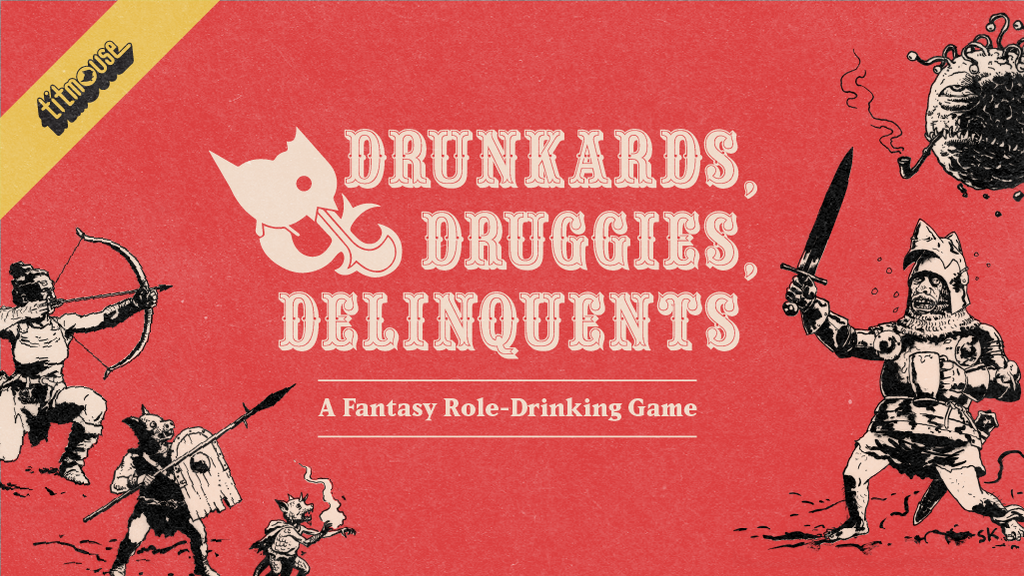 Drunkards, Druggies, & Delinquents - Survive and imbibe in this intoxicating new party game!