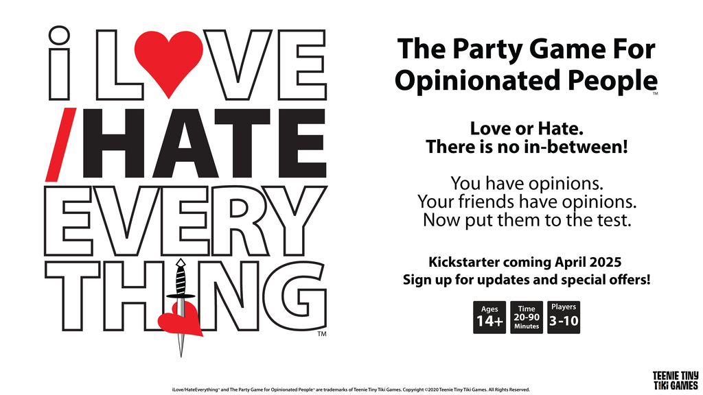 I Love/Hate Everything - The Party Game for Opinionated People