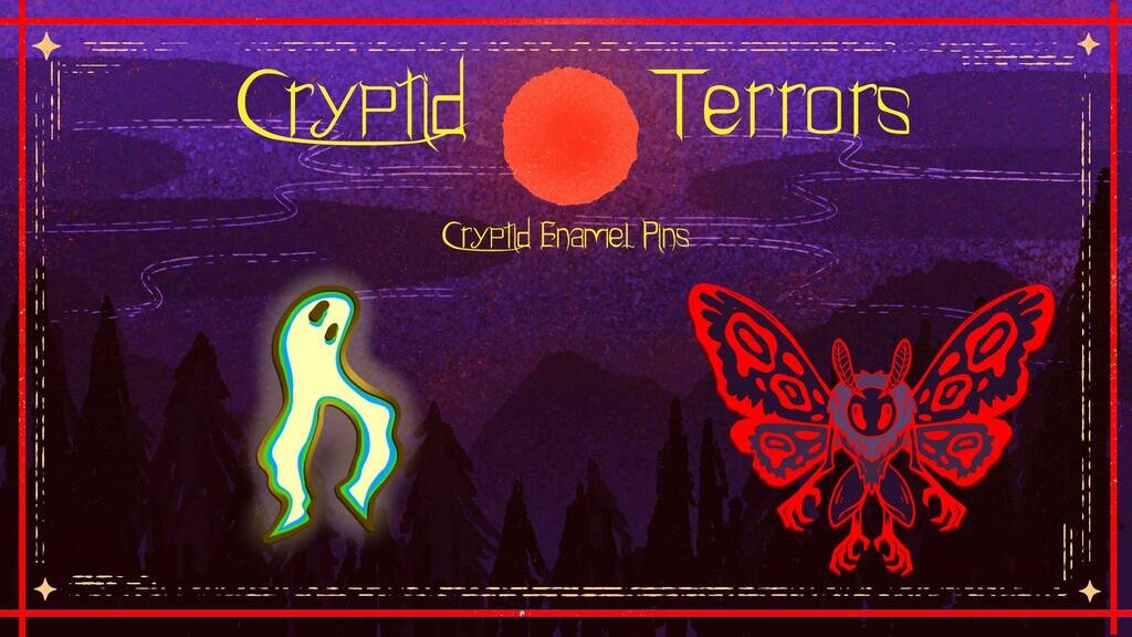 Cryptid Terrors | A colorful enamel pin series