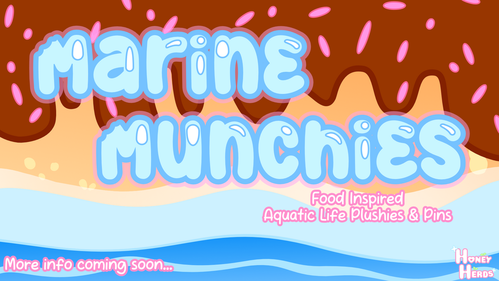 Marine Munchies Plushies- Food Inspired Aquatic Cuties!