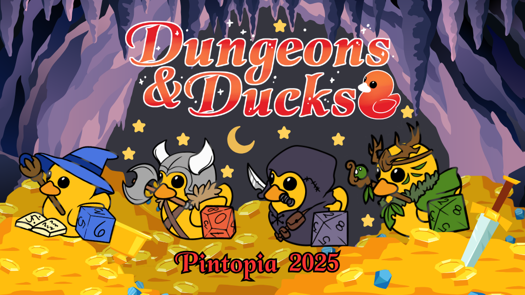 Dungeon and Ducks - An Enamel Pin Adventure Flock Party!