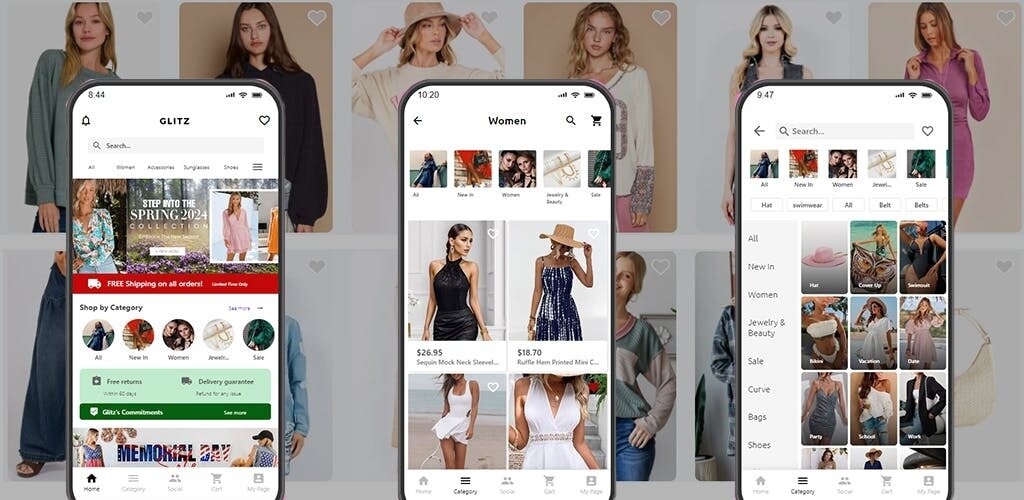 GLITZ : Fashion Shopping & Social Media App