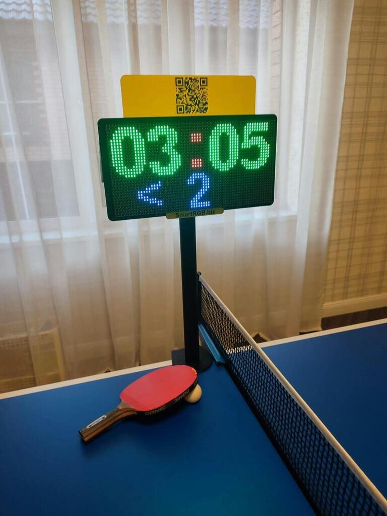 Electronic scoreboard for table tennis