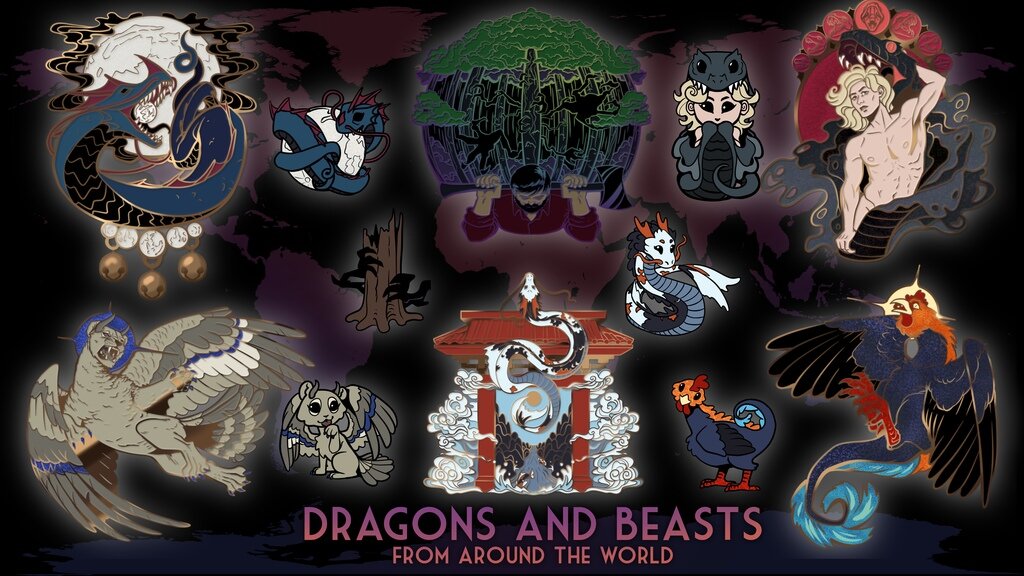 Dragons and Beasts from around the world