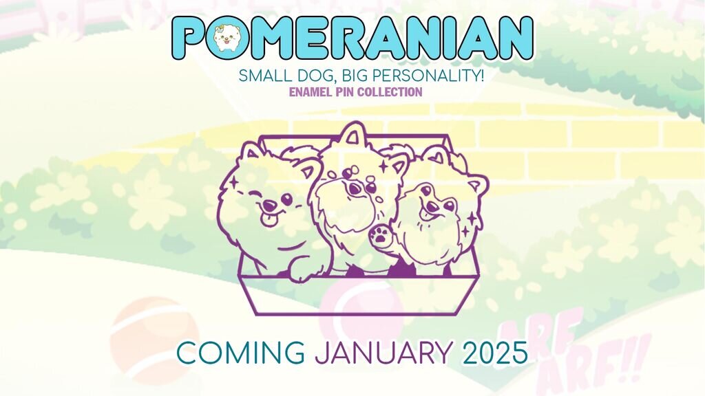 Pomeranian Enamel Pins - Small Dog, Big Personality!