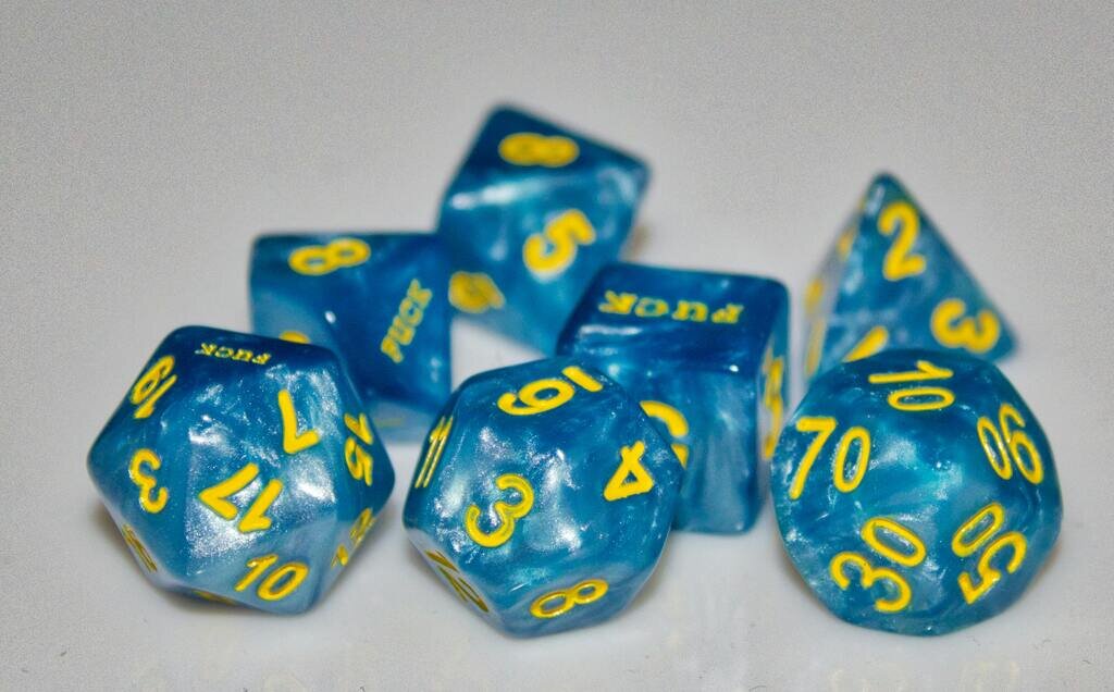 Effing Dice - polyhedral dice that fuck