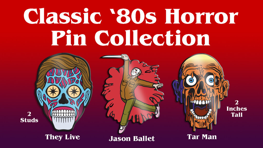 Classic '80s Horror Pin Collection