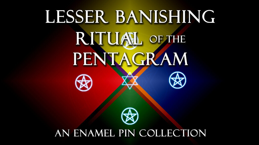 Lesser Banishing Ritual of the Pentagram Enamel Pins