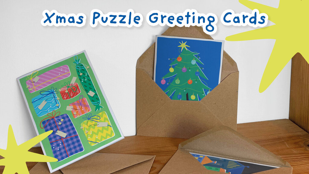 Interactive Xmas Puzzle Greeting Cards!