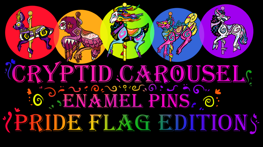 Cryptid carousel- pride flag edition