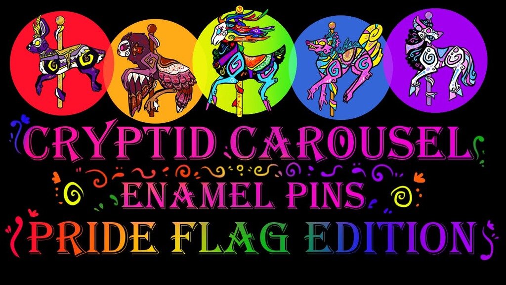 Cryptid carousel- pride flag edition