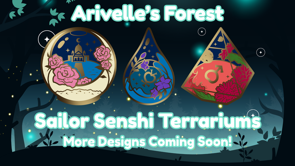 Sailor Senshi Terrarium Pins