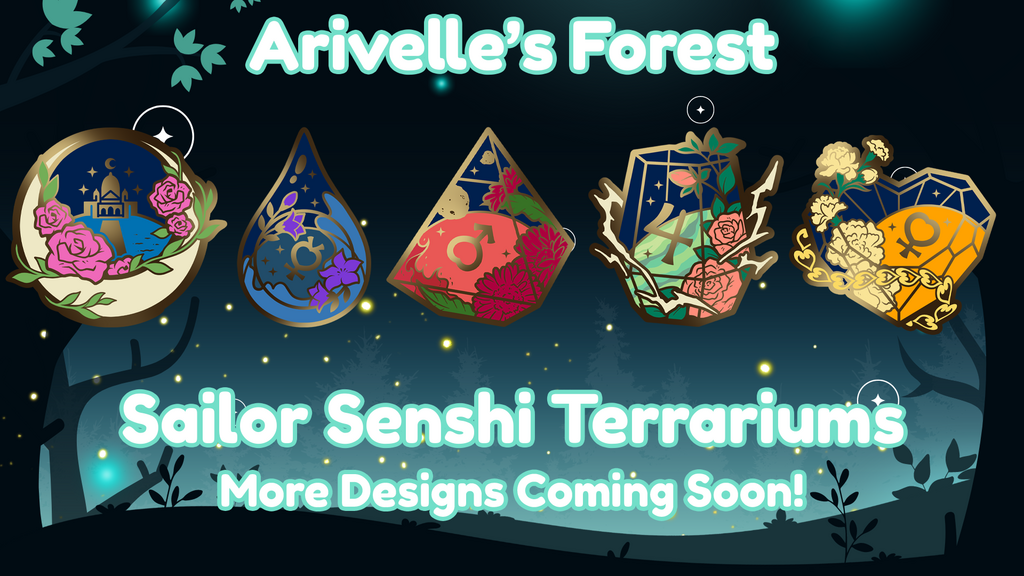 Sailor Senshi Terrarium Pins