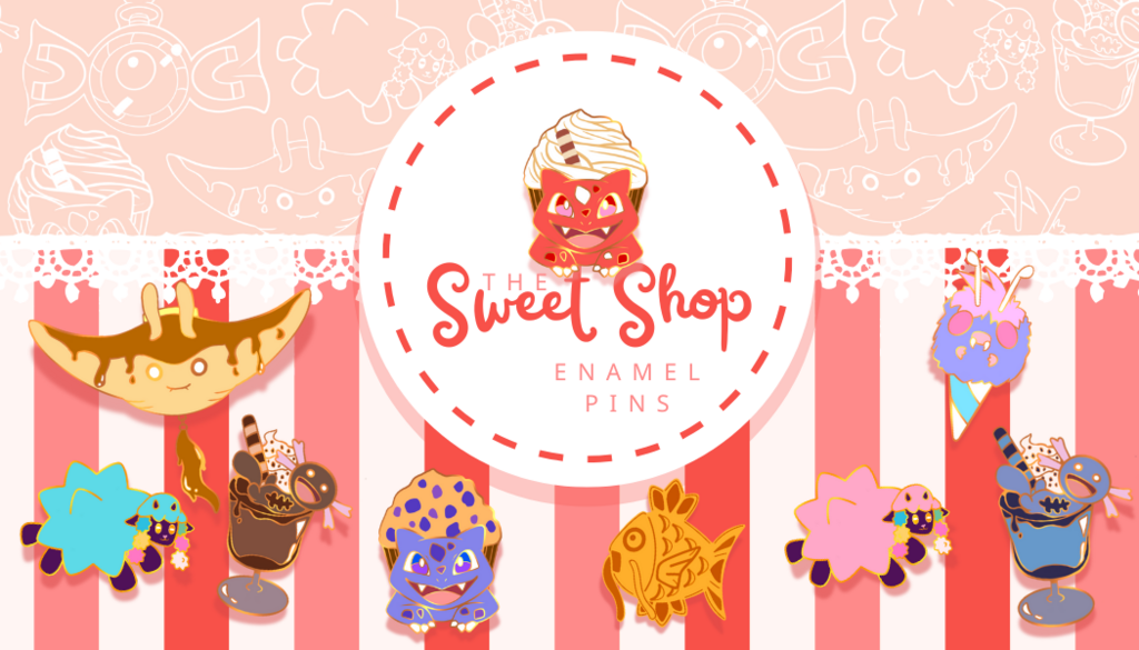 The Sweet Shop | Pokemon Dessert Enamel Pins