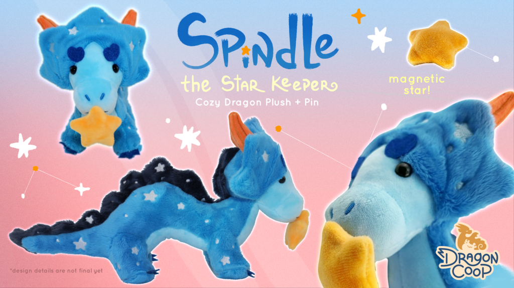 Spindle the StarKeeper Dragon Plush Art Toy