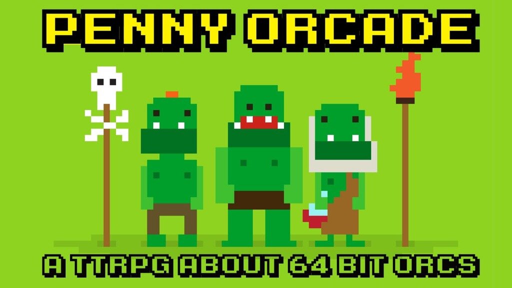 Penny Orcade - a little RPG about 64 bit orcs