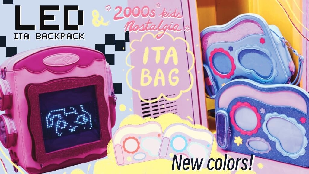 2000s Kids Nostalgia ita Bag & Digital Pals LED ita backpack