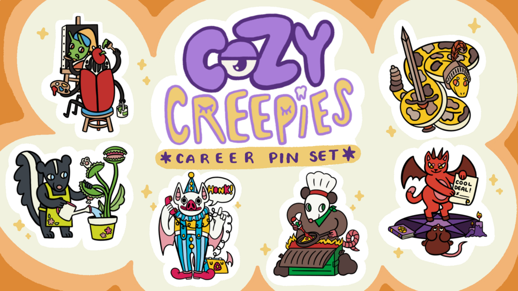 Cozy Creepies ✶ Career Pin Set ✶