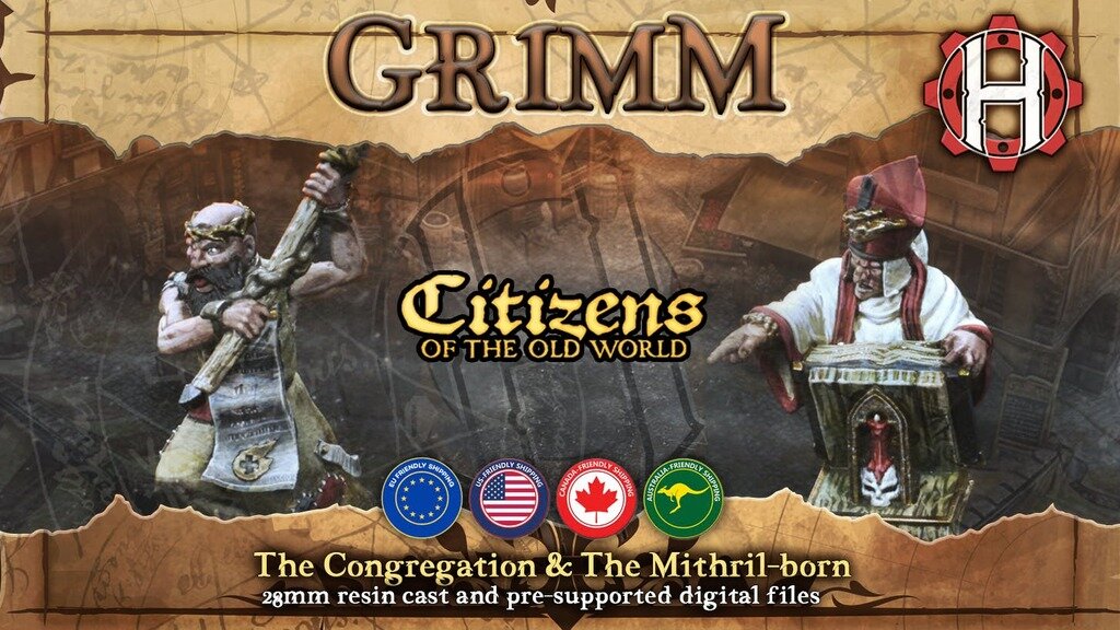 Heresylab - "Grim" Citizens of the Old World I Resin and STL