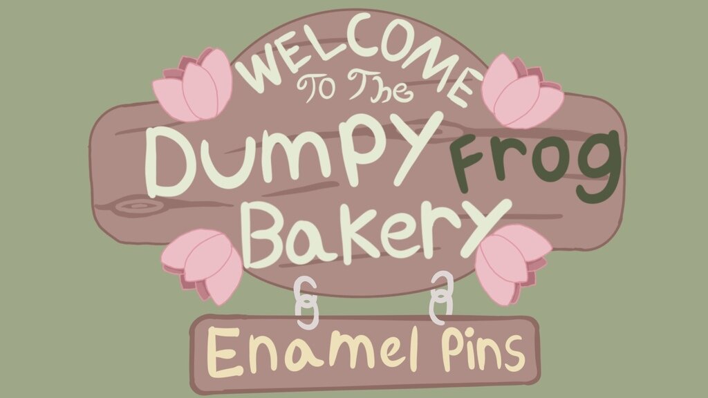 Dumpy Frog Bakery - Enamel Pins