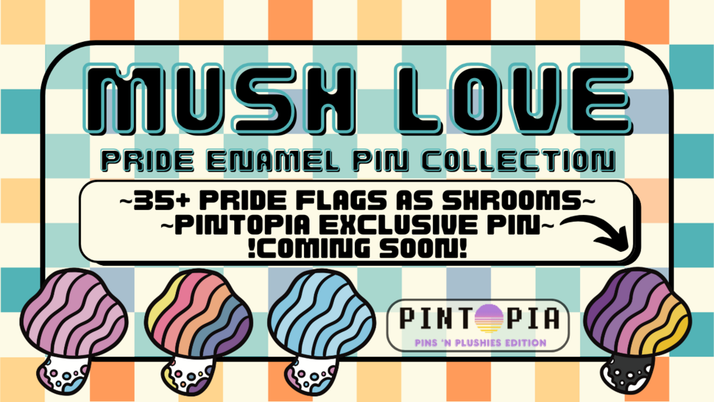 Mush Love: Pride Mushroom Enamel Pin Collection