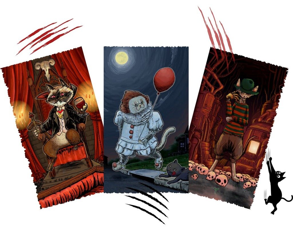 Terror Cats Tarot Deck