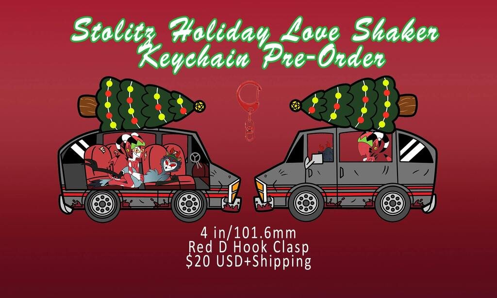 Stolitz Holiday Love Shaker Keychain Pre-Order