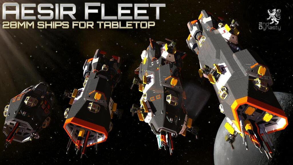 Aesir Fleet: 28mm Ships for your 3D printer