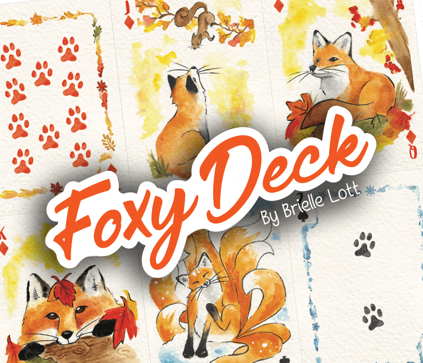 Foxy Deck: A gorgeous deck watercolored by a 12 year old.