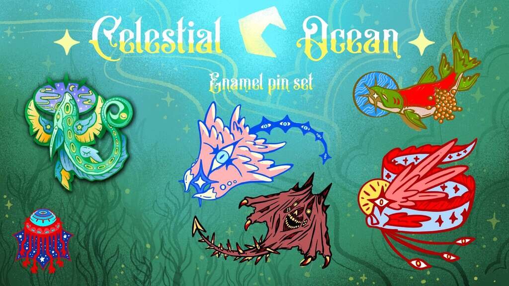 Celestial Ocean | An Original Sea Angel Pin Series