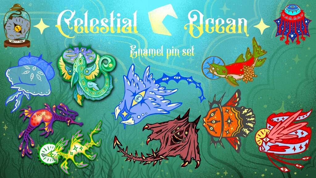 Celestial Ocean | An Original Sea Angel Pin Series