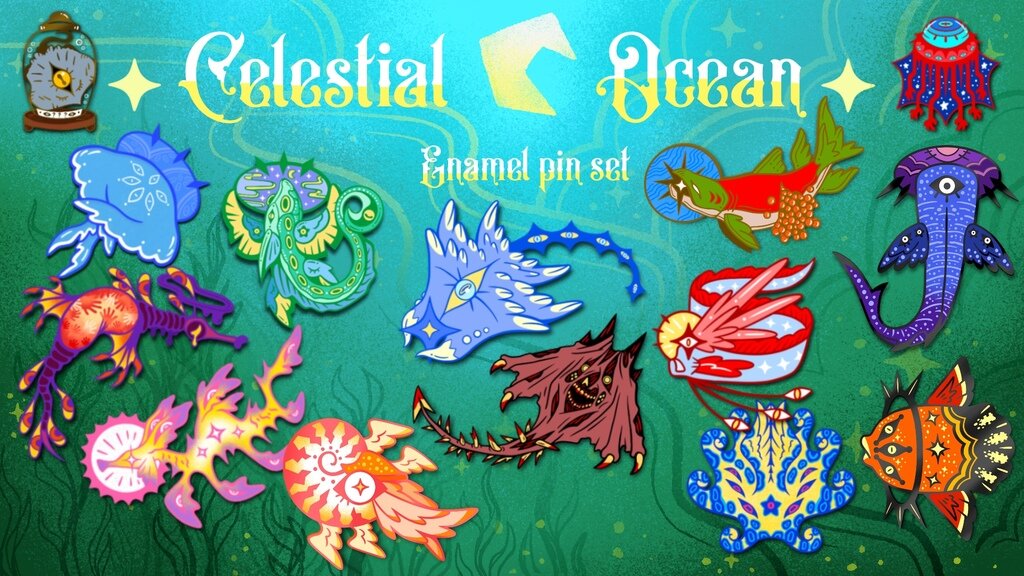 Celestial Ocean | An Original Sea Angel Pin Series