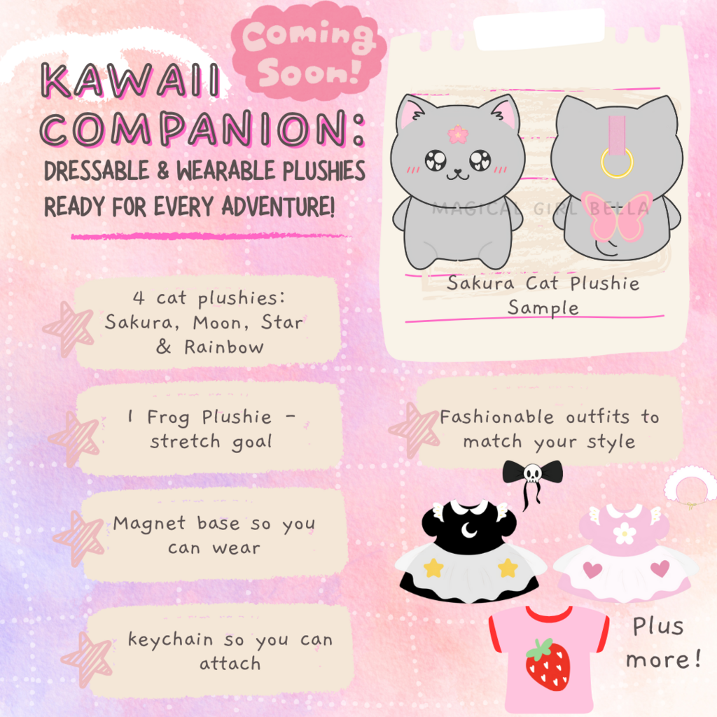 Kawaii Companion - dressable & wearable plushies!