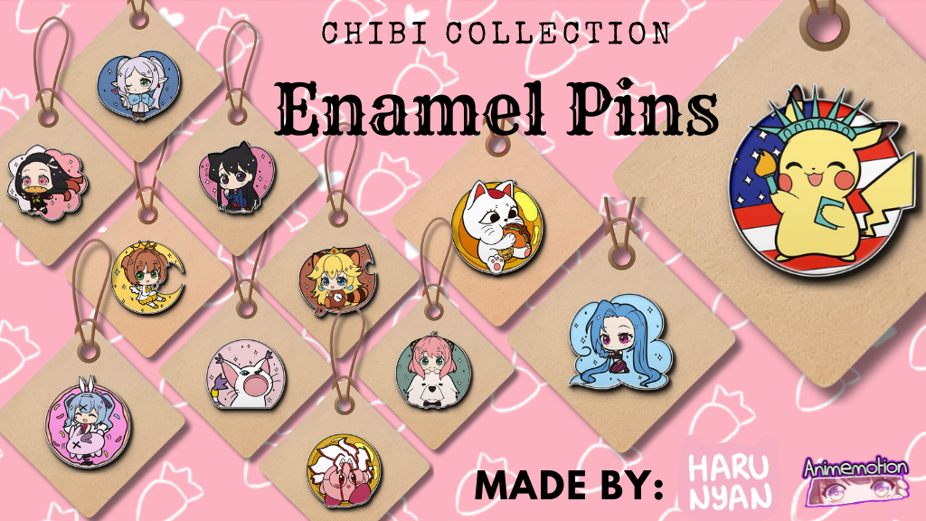 ENAMEL PINS CHIBI COLLECTION By Harunyan