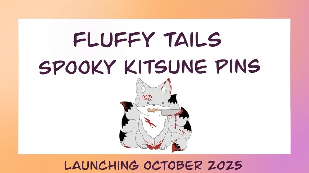 Fluffy Tails-Spooky Kitsune Pins