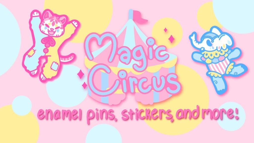 Magic Circus - Clowncore Animals Enamel Pins