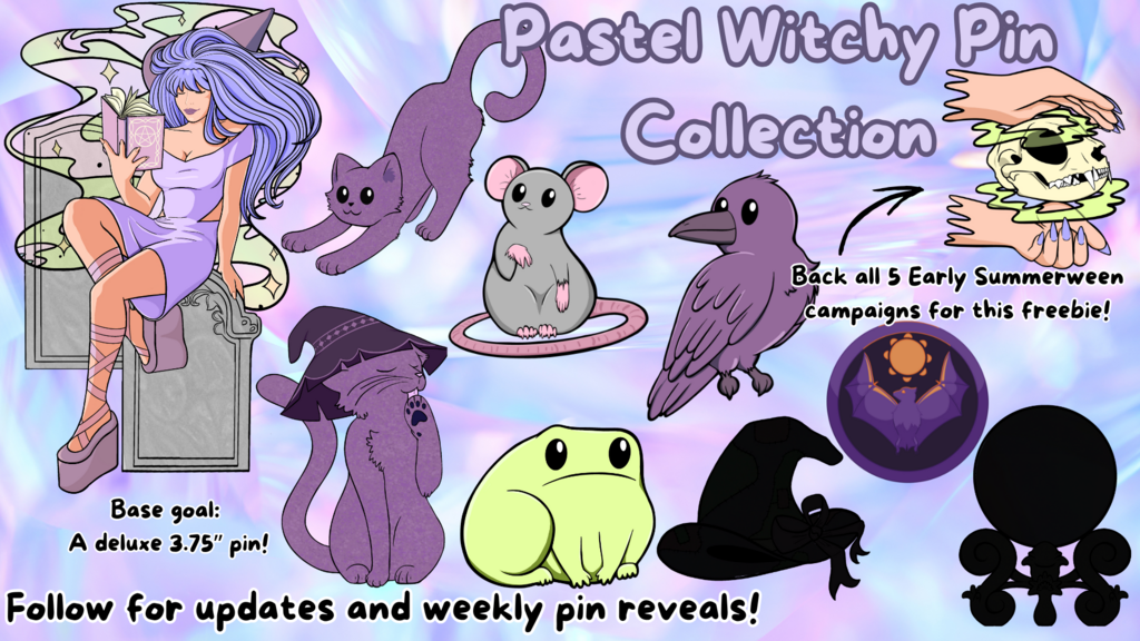 Pastel Witchy Pin Collection