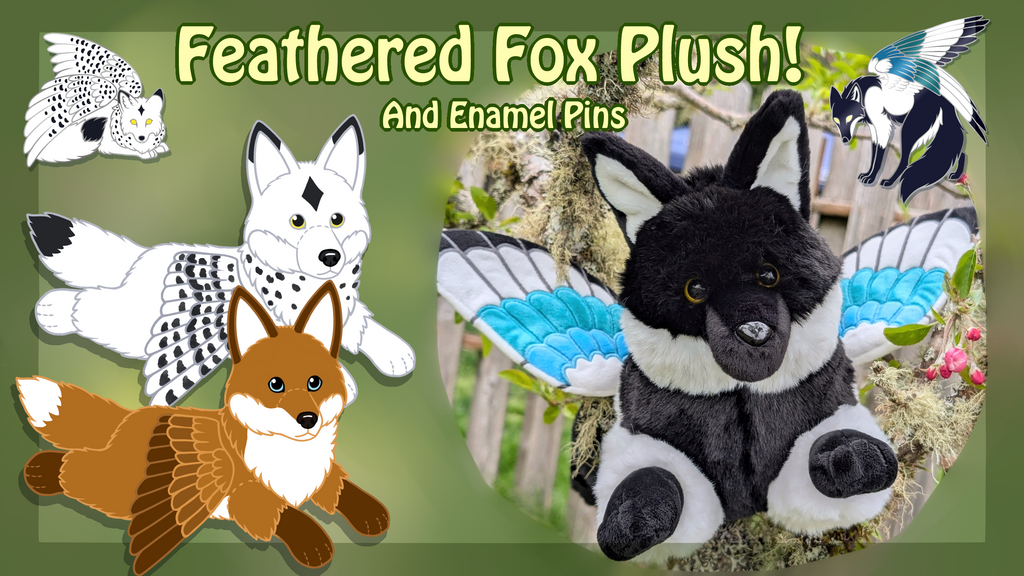 Feathered Fox Plush!