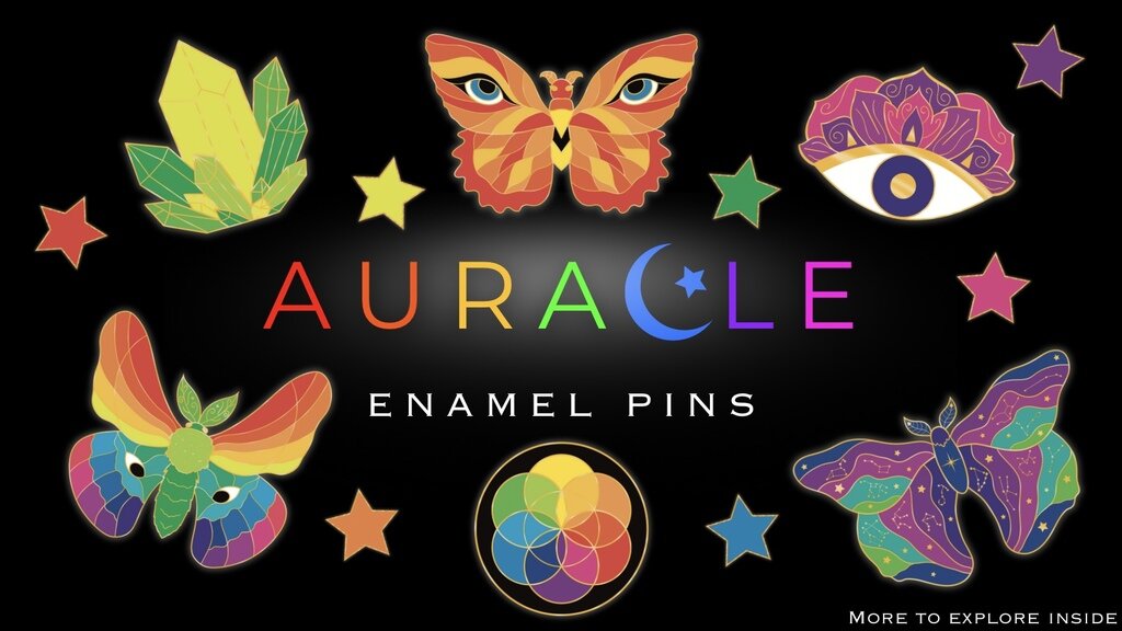 Auracle Enamel Pins