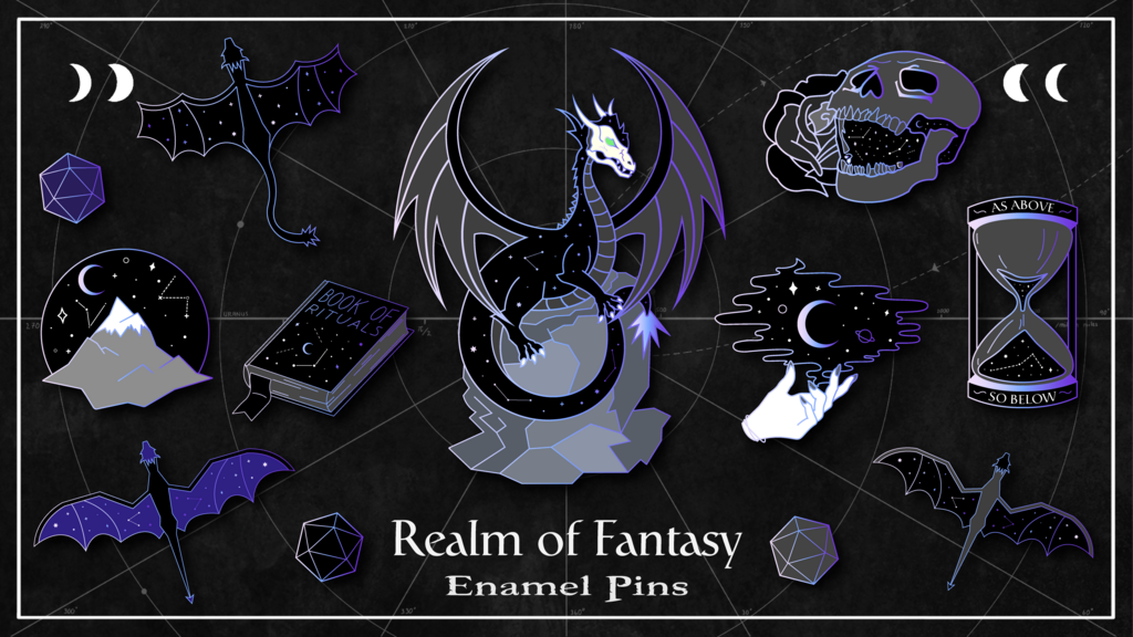 Realm of Fantasy Enamel Pin Collection