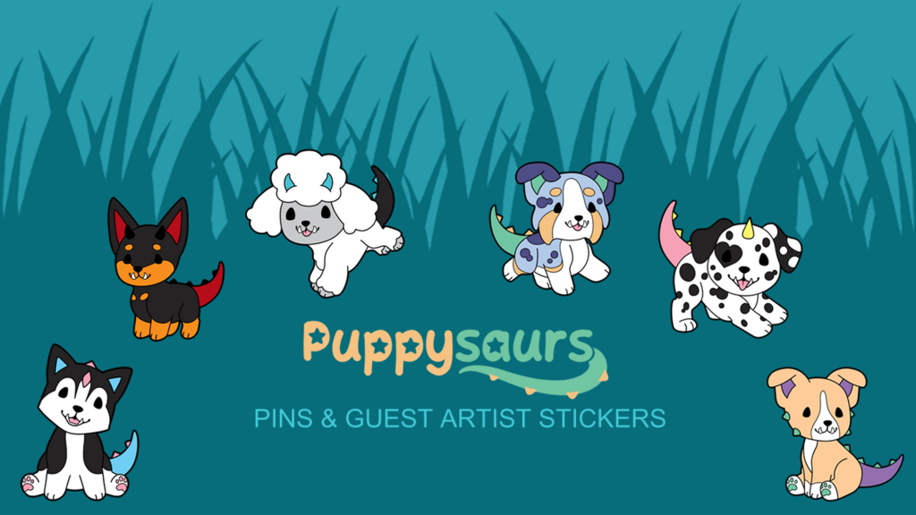 Puppysaurs Pins