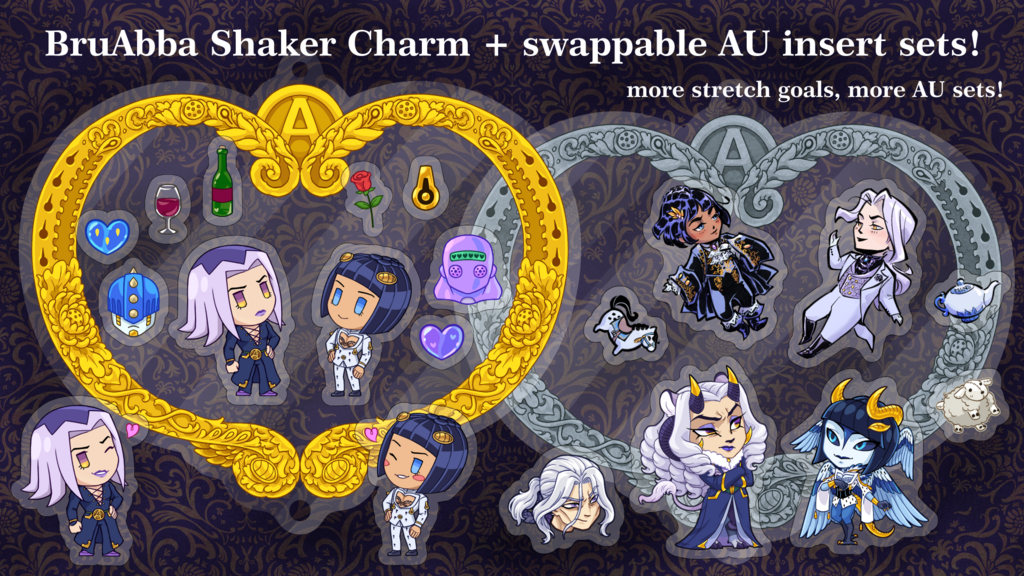BruAbba Shaker Charm + AU Inserts