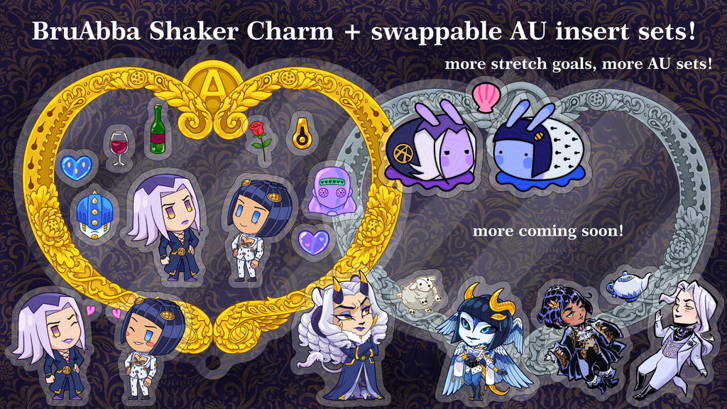 BruAbba Shaker Charm + AU Inserts