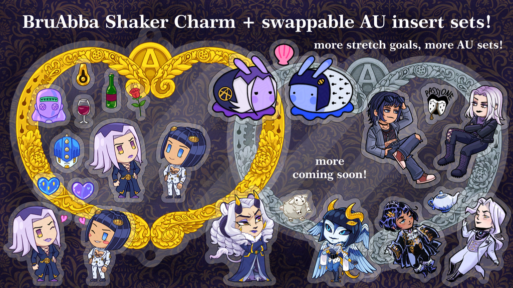 BruAbba Shaker Charm + AU Inserts